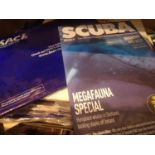 Box of sealed and unsealed diving magazines. Not available for in-house P&P, contact Paul O'Hea at