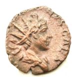 270AD Roman Bronze Radiate of emperor Victorinus.P&P Group 1 (£14+VAT for the first lot and £1+VAT