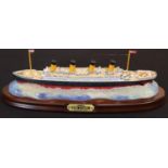 Titanic model 1912-2012 centenary edition, boxed, L: 30 cm. P&P Group 3 (£25+VAT for the first lot