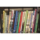Shelf of locomotive related hardback books. Not available for in-house P&P, contact Paul O'Hea at