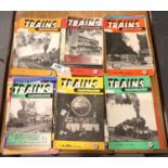 Approximately forty copies of Trains Illustrated 1950s. P&P Group 1 (£14+VAT for the first lot