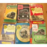 Twenty Ian Allan ABC railway books with some underlining. P&P Group 1 (£14+VAT for the first lot and