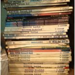 Shelf of mixed vintage Blue Peter annuals. Not available for in-house P&P, contact Paul O'Hea at