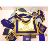 Mixed new and used Masonic Regalia, most relating to West Lancashire province. P&P Group 3 (£25+