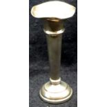Hallmarked silver weighted bud vase, assay Birmingham, H: 10 cm. P&P Group 1 (£14+VAT for the