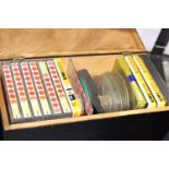 Box of reel to reel recording tapes. Not available for in-house P&P, contact Paul O'Hea at Mailboxes