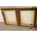 Two large gilt picture frames. Not available for in-house P&P, contact Paul O'Hea at Mailboxes on