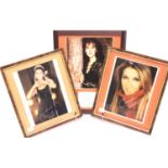 Three signed Celine Dion photographs with CoAs. P&P Group 2 (£18+VAT for the first lot and £3+VAT