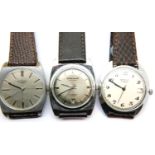 Three 1970s mechanical wristwatches, including Le Cheminant automatic. P&P Group 1 (£14+VAT for