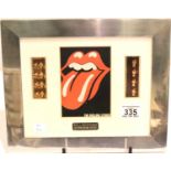 Rolling Stones Lets Spend The Night Together montage containing genuine film cells with CoA, 25 x 20