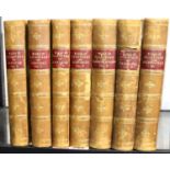 Pictorial edition of The Works of William Shakespeare in seven volumes, half leather bound published