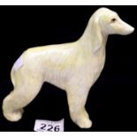 Anita Harris Afghan Hound, unusual colourway, signed in gold, H: 16 cm. P&P Group 2 (£18+VAT for the