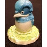 Small unusual Goebel bird figurine, H: 12 cm. P&P Group 1 (£14+VAT for the first lot and £1+VAT