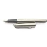 Stainless steel Waterman fountain pen. P&P Group 1 (£14+VAT for the first lot and £1+VAT for