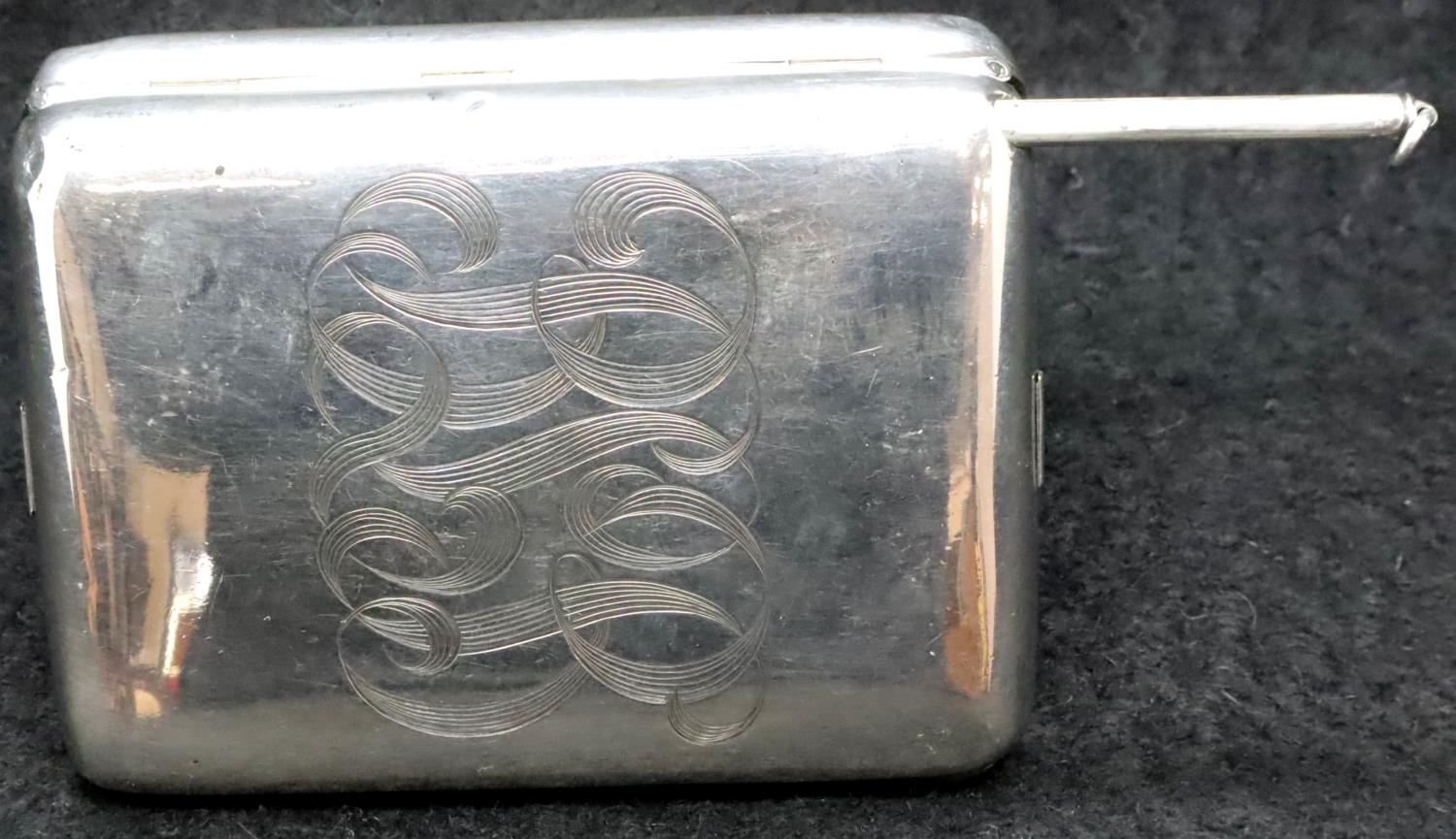 Rare vintage American sterling silver gentlemans necessaire by R Blackinton & Co including two