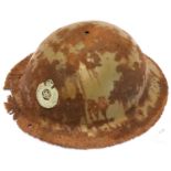 WWI Relic Royal Engineers Brodie helmet, reputedly a Somme area barn find. P&P Group 2 (£18+VAT