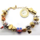 Bradford Exchange England bracelet, L: 18 cm. P&P Group 1 (£14+VAT for the first lot and £1+VAT