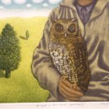 Trevor Price signed print A Bird In The Hand Part 2, 56/150. Not available for in-house P&P, contact