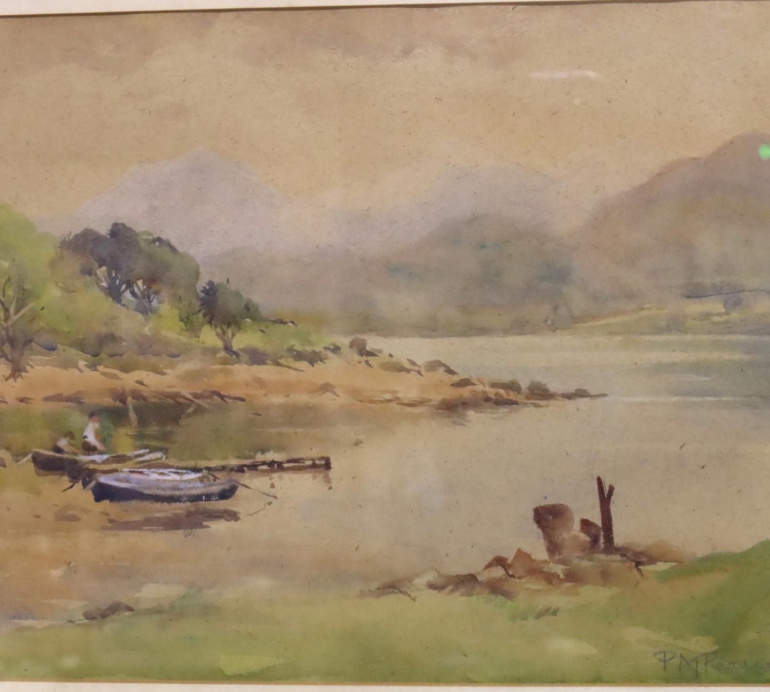 Two PM Pearce watercolours, both signed, one dated 1934, 38 x 28 cm. Not available for in-house P&P, - Image 2 of 5