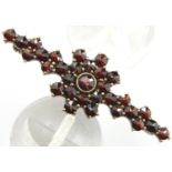 Boxed silver gilt garnet set brooch. Group 1 (£14+VAT for the first lot and £1+VAT for subsequent