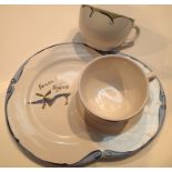 A boxed ceramic tea set. Not available for in-house P&P, contact Paul O'Hea at Mailboxes on 01925