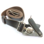 Boy Scout belt and knife. P&P Group 1 (£14+VAT for the first lot and £1+VAT for subsequent lots)