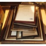 Shelf of various sized picture frames. Not available for in-house P&P, contact Paul O'Hea at