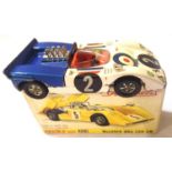 Dinky Toys 223 McLaren Can-Am, fair condition, missing one wing mirror, chips, extra decals added,