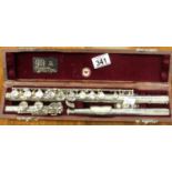 Boxed Rudall Carte flute. P&P Group 2 (£18+VAT for the first lot and £3+VAT for subsequent lots)