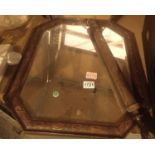 Vintage octagonal wall mirror and a brass garden spray. Not available for in-house P&P, contact Paul