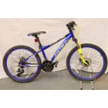 Carrera 21 speed, 12 inch frame front suspension mountain bike. Not available for in-house P&P,