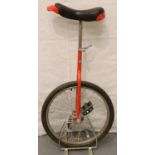 Unnamed unicycle. Not available for in-house P&P, contact Paul O'Hea at Mailboxes on 01925 659133