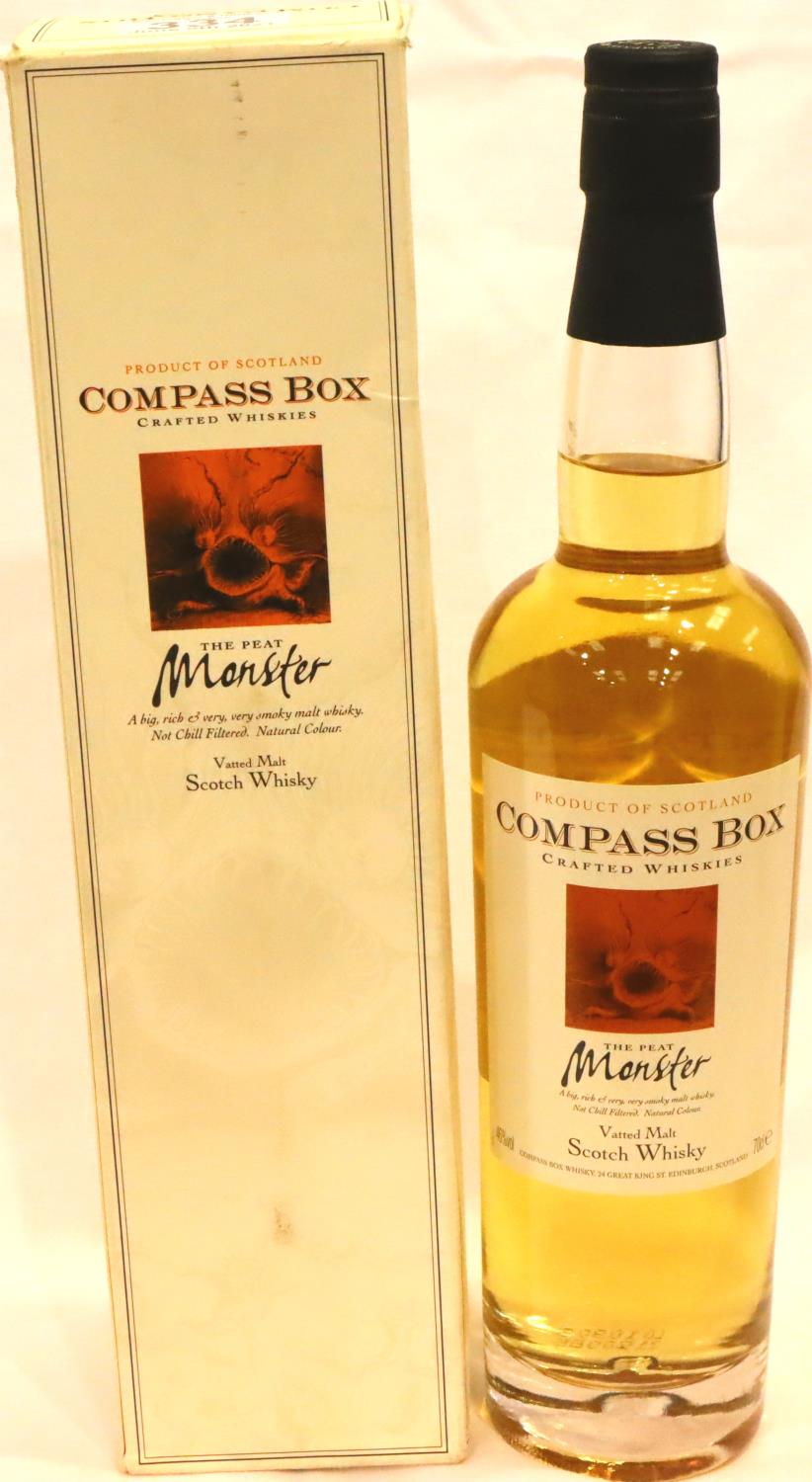 Bottle of Compass Box The Peat Monster vatted malt whisky. P&P Group 2 (£18+VAT for the first lot