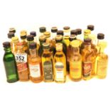Collection of thirty whisky miniatures. P&P Group 3 (£25+VAT for the first lot and £5+VAT for