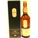 Bottle of Lagavulin 16 year old whisky. P&P Group 2 (£18+VAT for the first lot and £3+VAT for