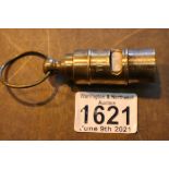 A brass White Line vintage whistle. P&P Group 1 (£14+VAT for the first lot and £1+VAT for subsequent