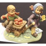 Hummel figurines; Autumn Arrival, 2016 first issue. P&P Group 2 (£18+VAT for the first lot and £3+