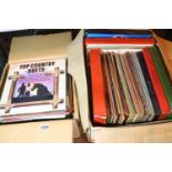 Two boxes of mixed Lp records. Not available for in-house P&P, contact Paul O'Hea at Mailboxes on