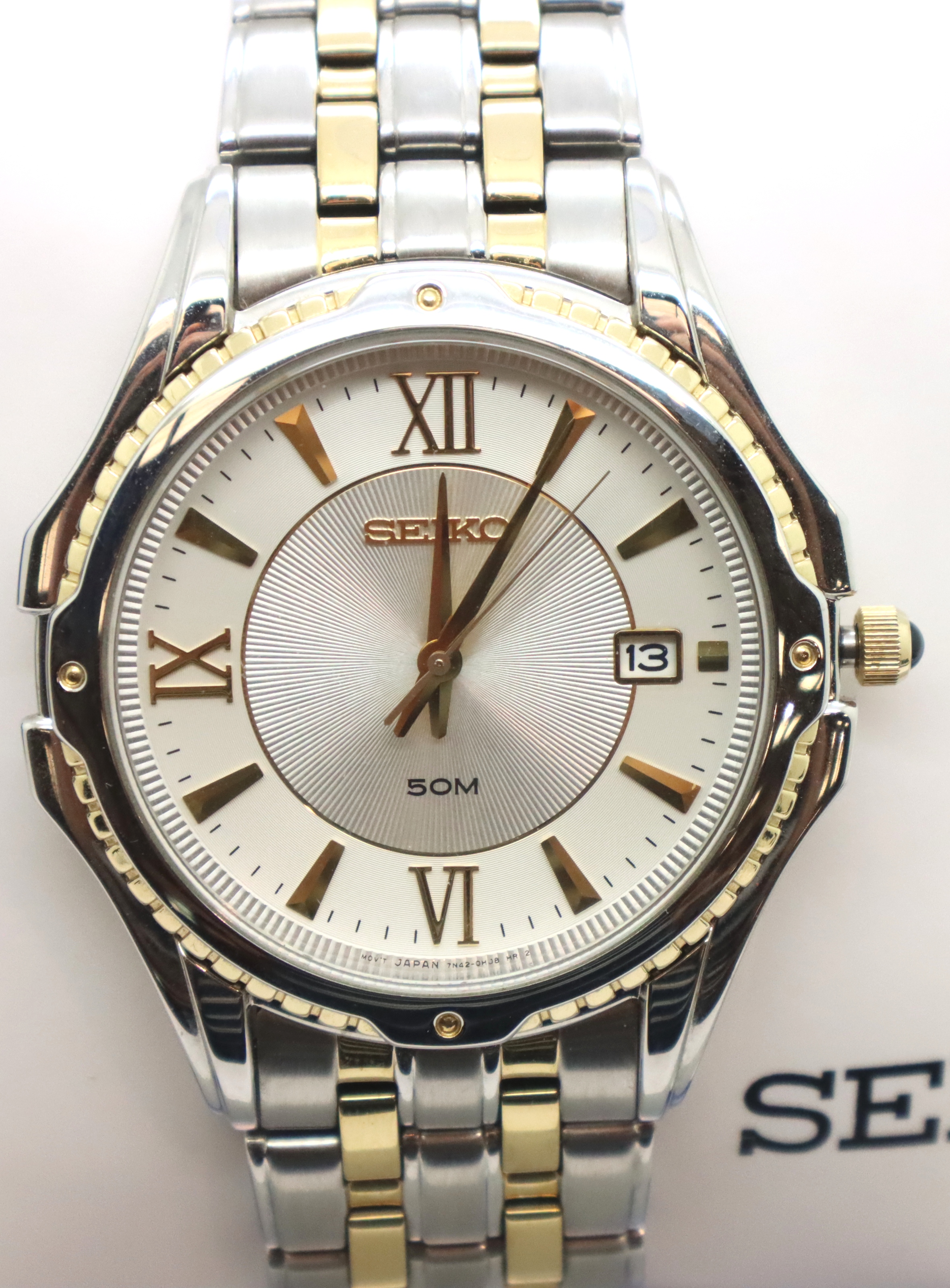 Gentlemans boxed stainless steel wristwatch, Seiko SGEE94. P&P Group 1 (£14+VAT for the first lot