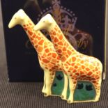 Royal Crown Derby boxed giraffes. P&P Group 1 (£14+VAT for the first lot and £1+VAT for subsequent