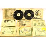 Nine childrens story books with 78 records. P&P Group 2 (£18+VAT for the first lot and £3+VAT for