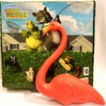 OVER THE HEDGE; Flamingo stand 2006 pink display with images of characters to base. P&P Group 2 (£