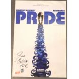 Pride signed mini poster 2007 by the author Jim Ellis (the movie was based on him). P&P Group 2 (£