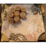 Villeroy and Boch charger and other ceramics including majolica. Not available for in-house P&P,