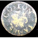 1653 - James Coston, Kent - Early Farthing token series. P&P Group 1 (£14+VAT for the first lot