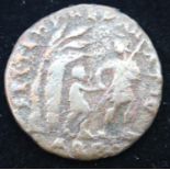 347AD - Emperor Constans - Soldier dragging slave out of hut under tree. P&P Group 1 (£14+VAT for