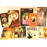 Nine mixed Marilyn Monroe books 1950s-1990s. P&P Group 2 (£18+VAT for the first lot and £3+VAT for