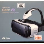 Boxed Samsung Gear VR Innovator Edition virtual reality viewer. Not available for in-house P&P,