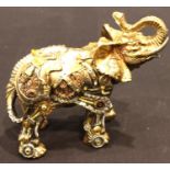 Steampunk style elephant, H: 20 cm. P&P Group 3 (£25+VAT for the first lot and £5+VAT for subsequent