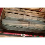 Nine Venetian blinds, cream 59 cm wide x 195 cm drop, used. Not available for in house P&P,